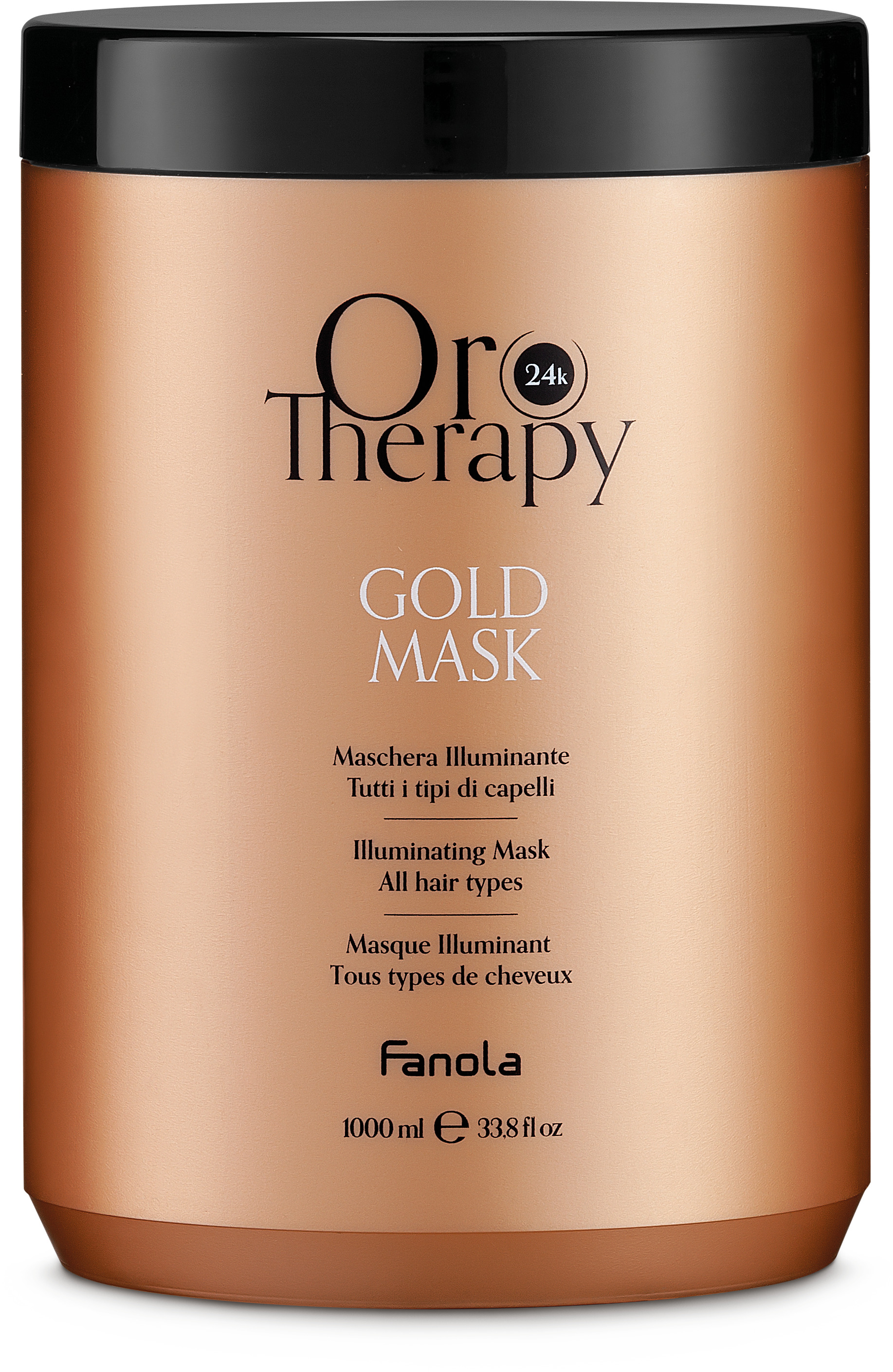 Fanola Oro Therapy Gold 24K Mask All Hair Types — маска для волос, 1000 мл